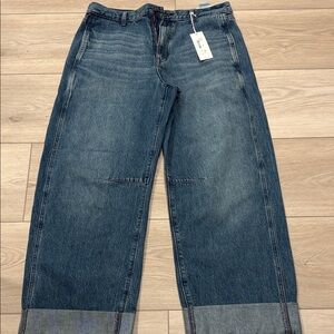 Classic Blue Wide Leg Women's Jeans